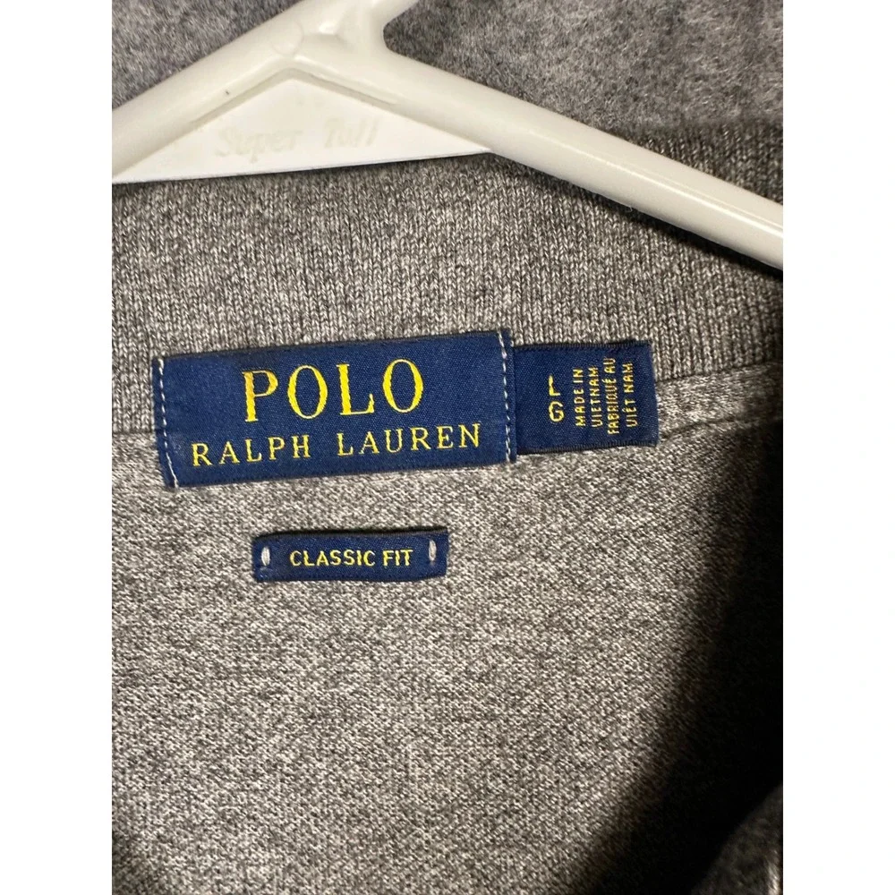 Polo‎ Ralph Lauren Mens Gray Classic Fit Short Sleeve Polo Shirt